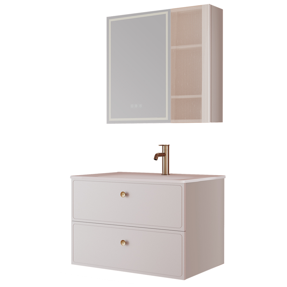 BC6301-080陶瓷盆款 生態實木浴室柜